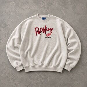 Detroit Red Wings Sweatshirt Mens 2XL Gray NHL Hockey Crable USA‎ Crewneck